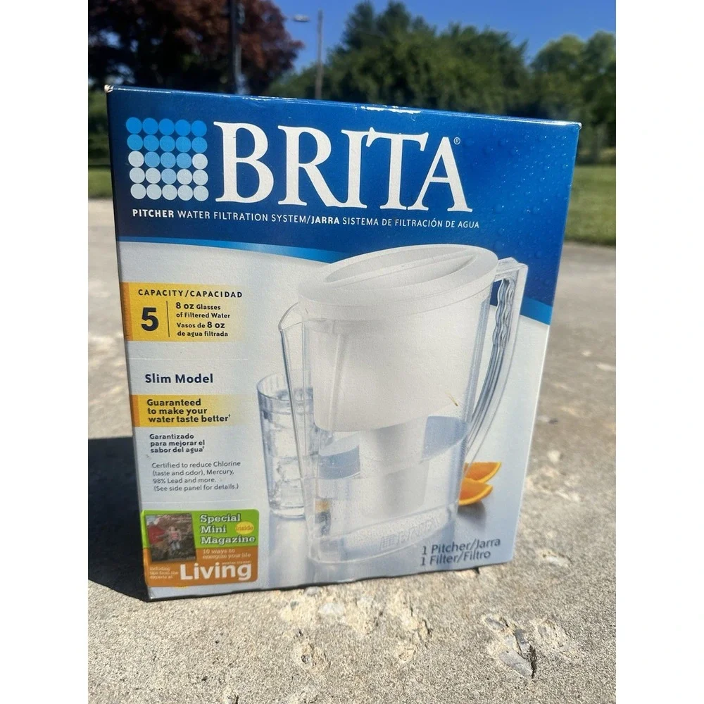 Brita Slim 5 Cup Water Pitcher-Filtration System-Pitcher & Filter-New in Box